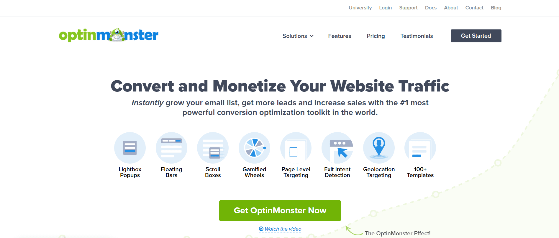 OptinMonster home page