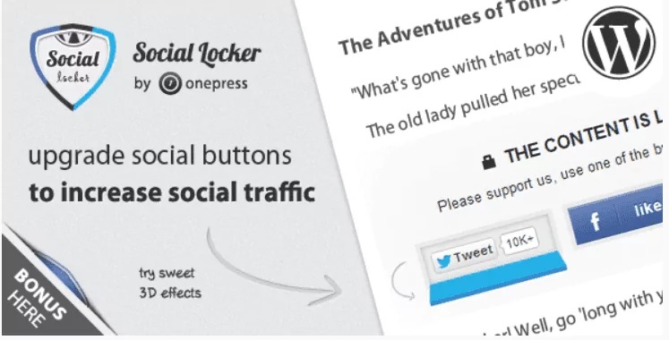 Social Locker Premium WordPress Plugin