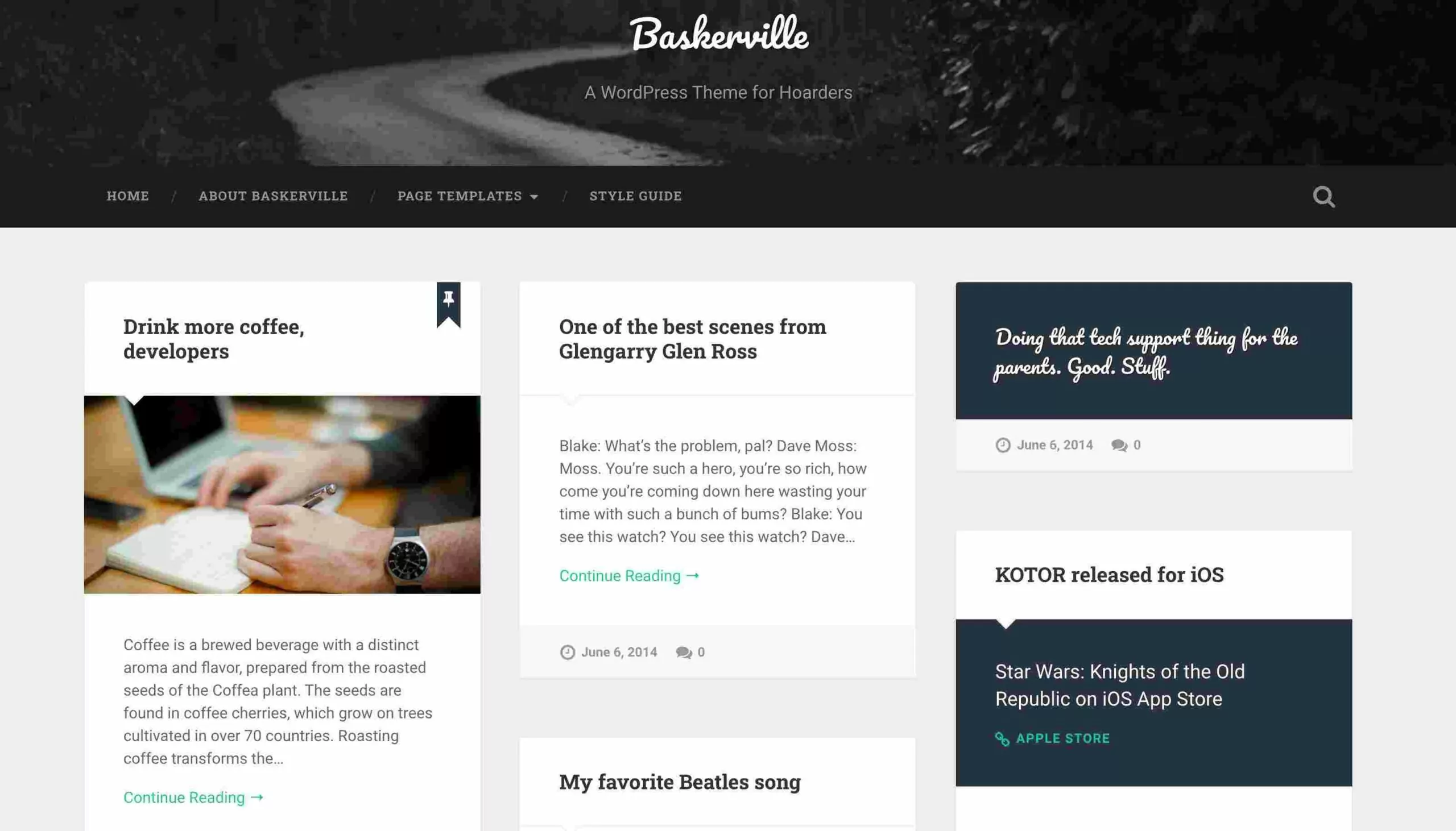 baskerville-WP-theme