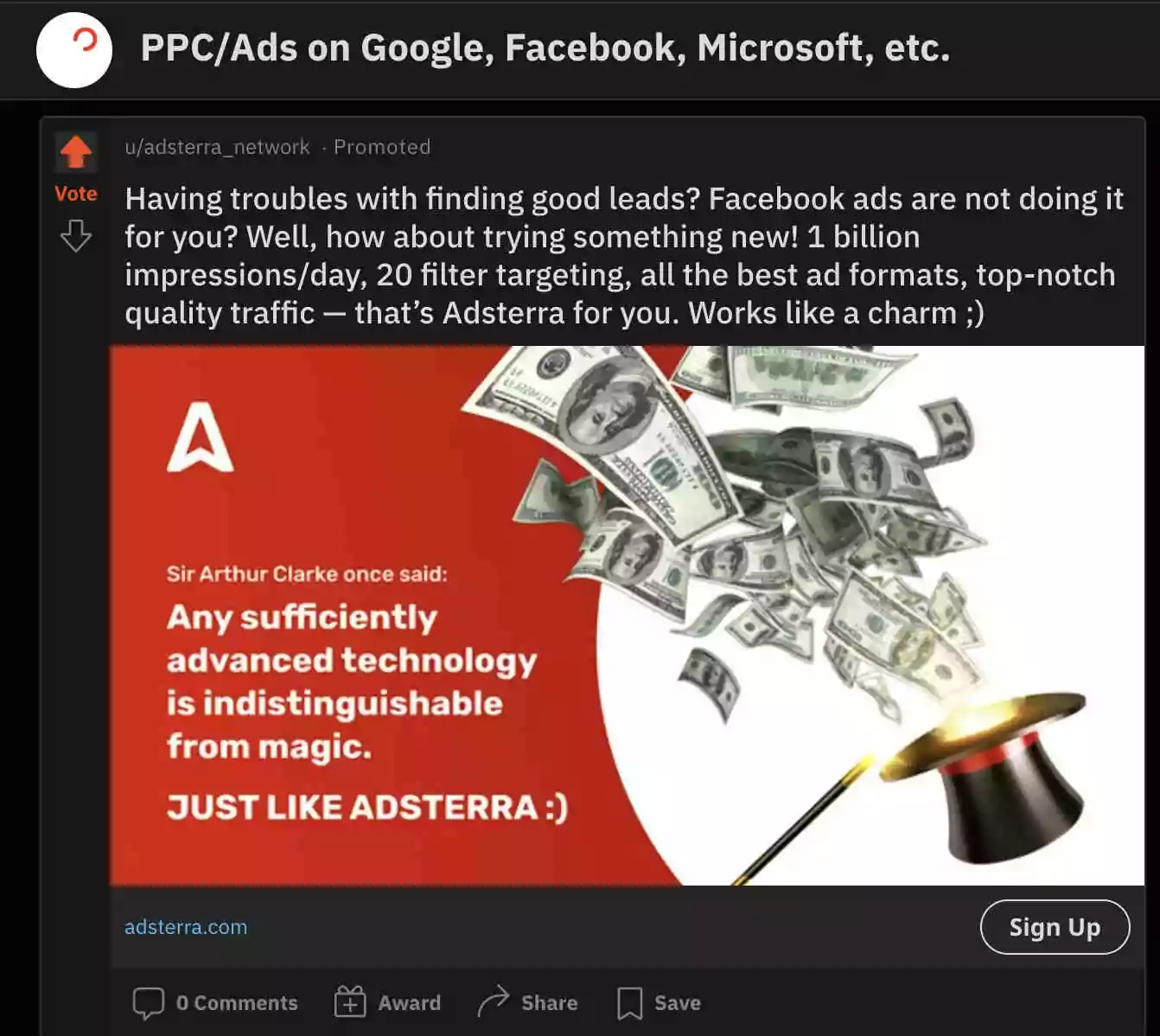 Reddit ads