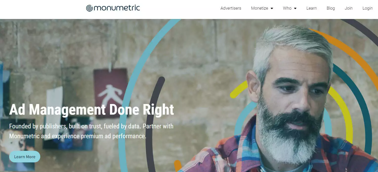 Monumetric homepage