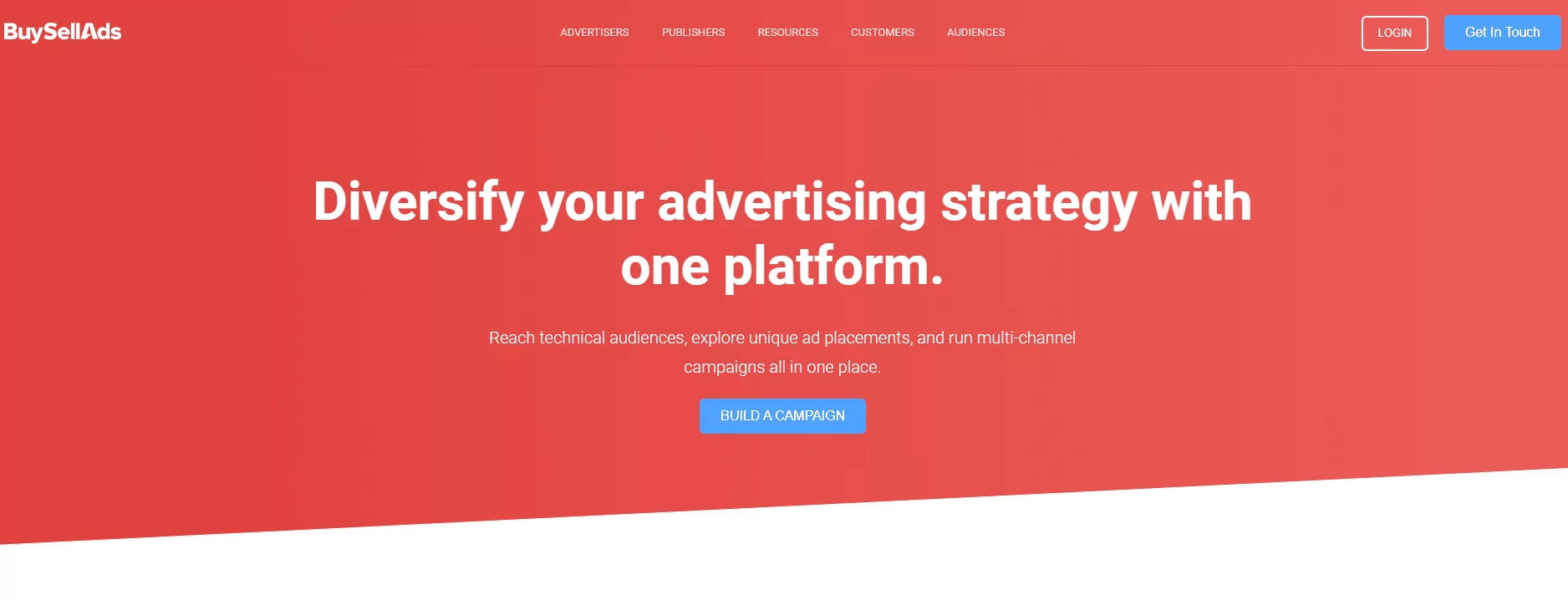 BySellAds main page screenshot