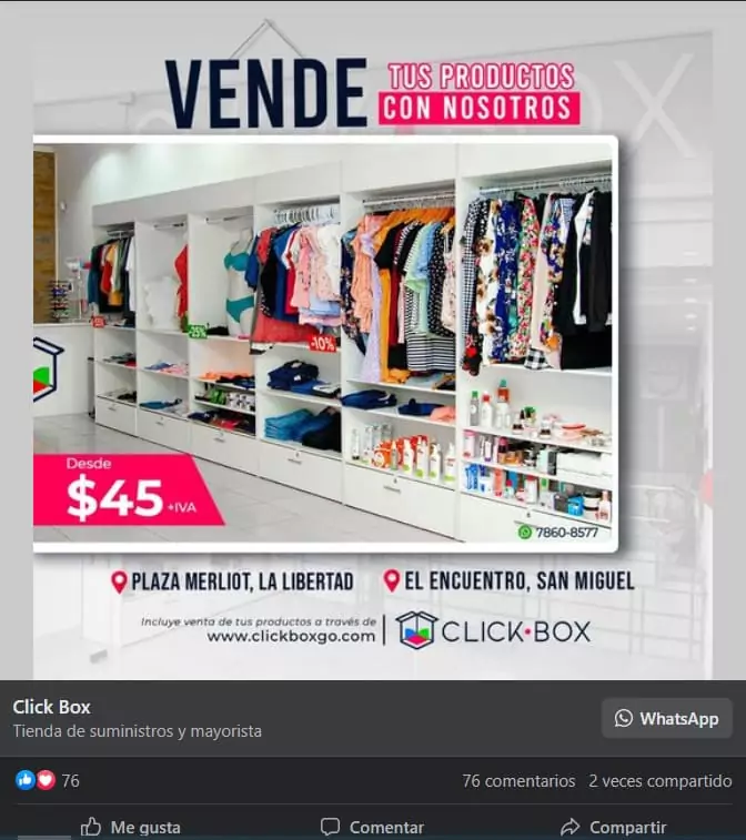 como-monetizar-en-facebook-ejemplo-vende