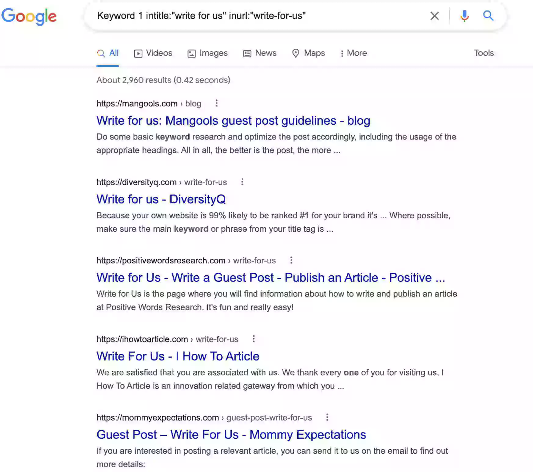 google-keyword