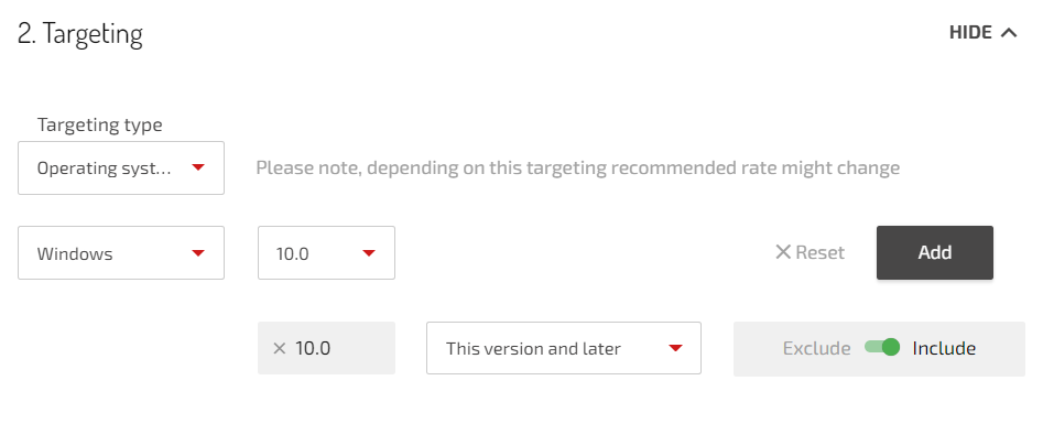 Optimize ad campaigns segmenting traffic by OS