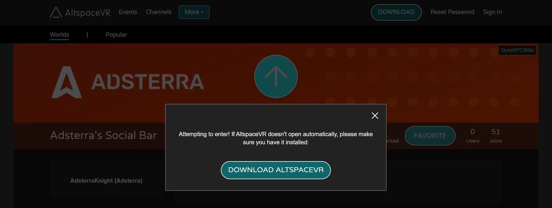 download altspacevr