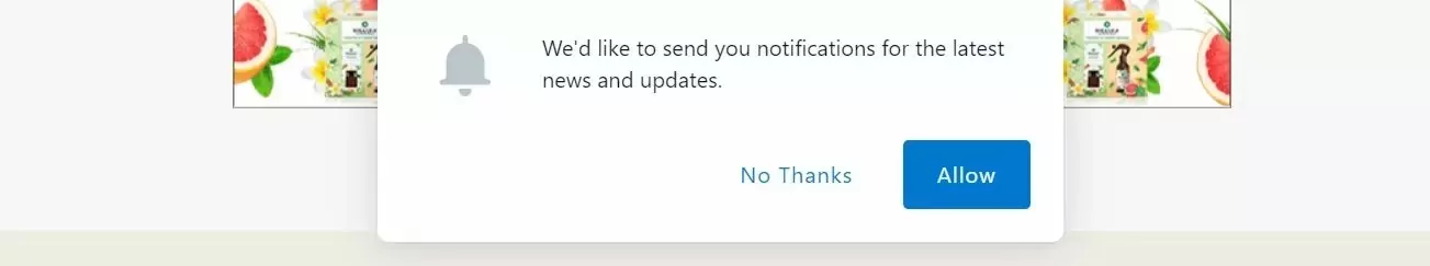 Enabling the notification popups