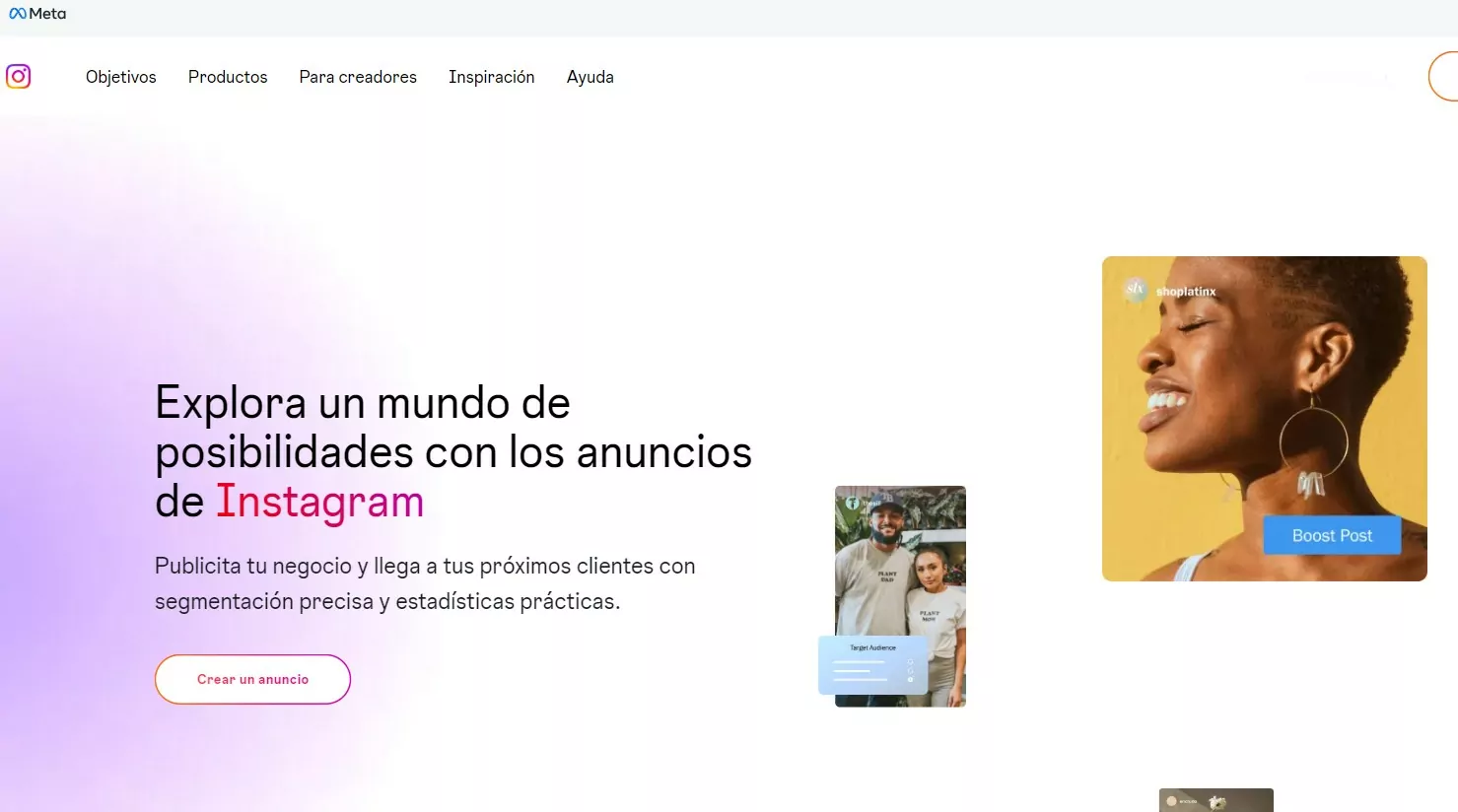 home-de-instagram-Ads-cara-de-mujer-joven-sonriendo-de-perfil