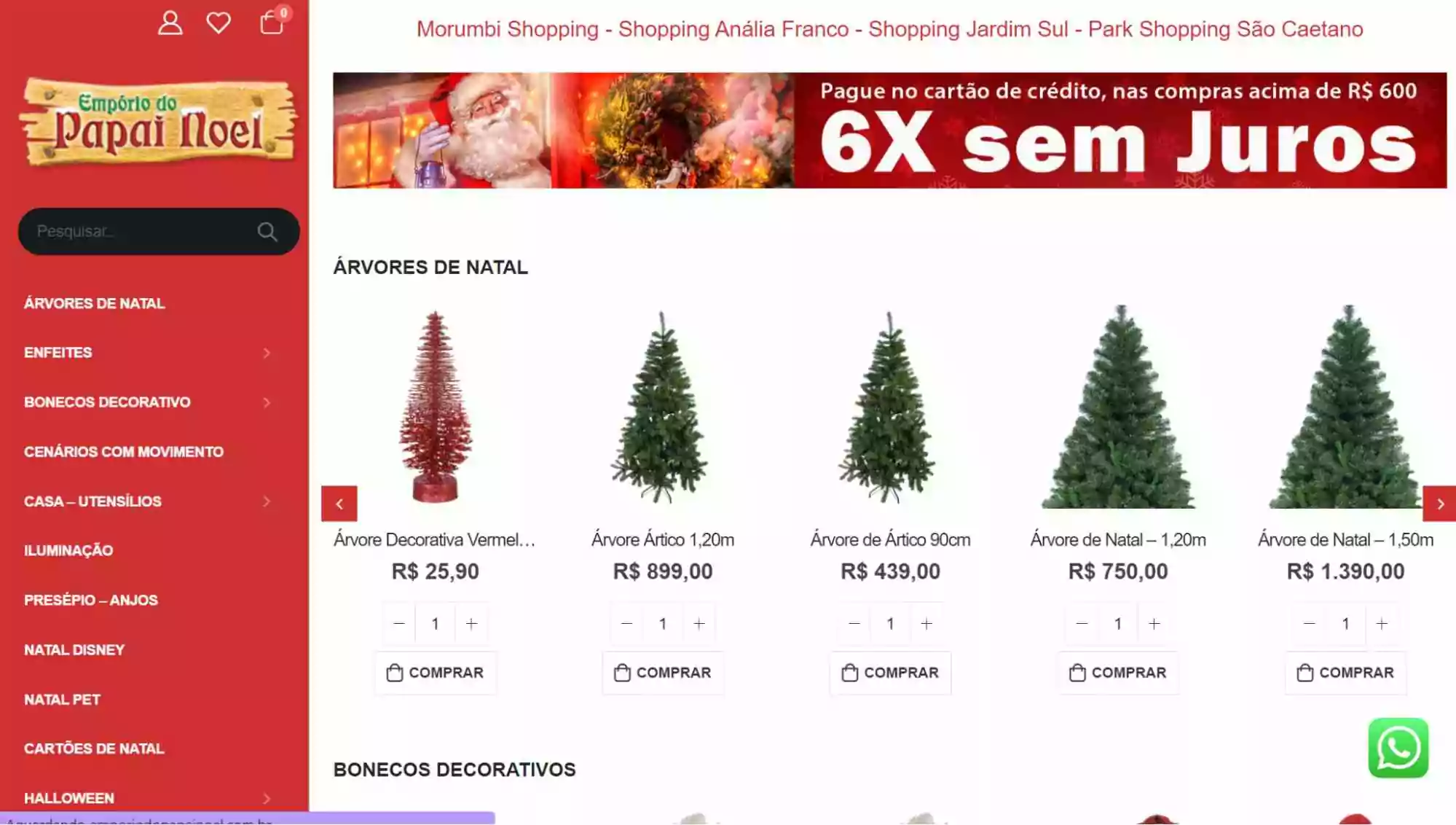 landing-page-da-loja-natalina-emporio-do-papai-noel