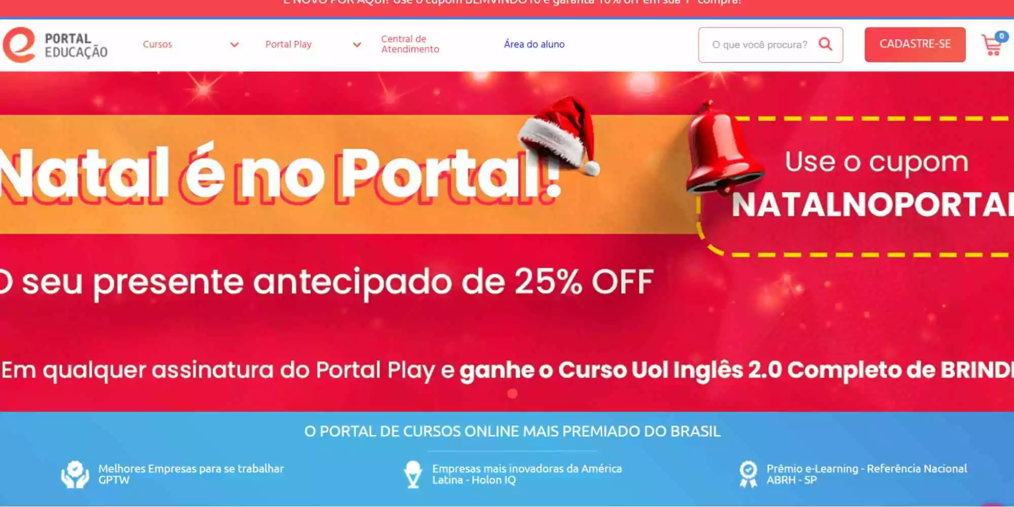 pagina-de-portal-de-educacao-online