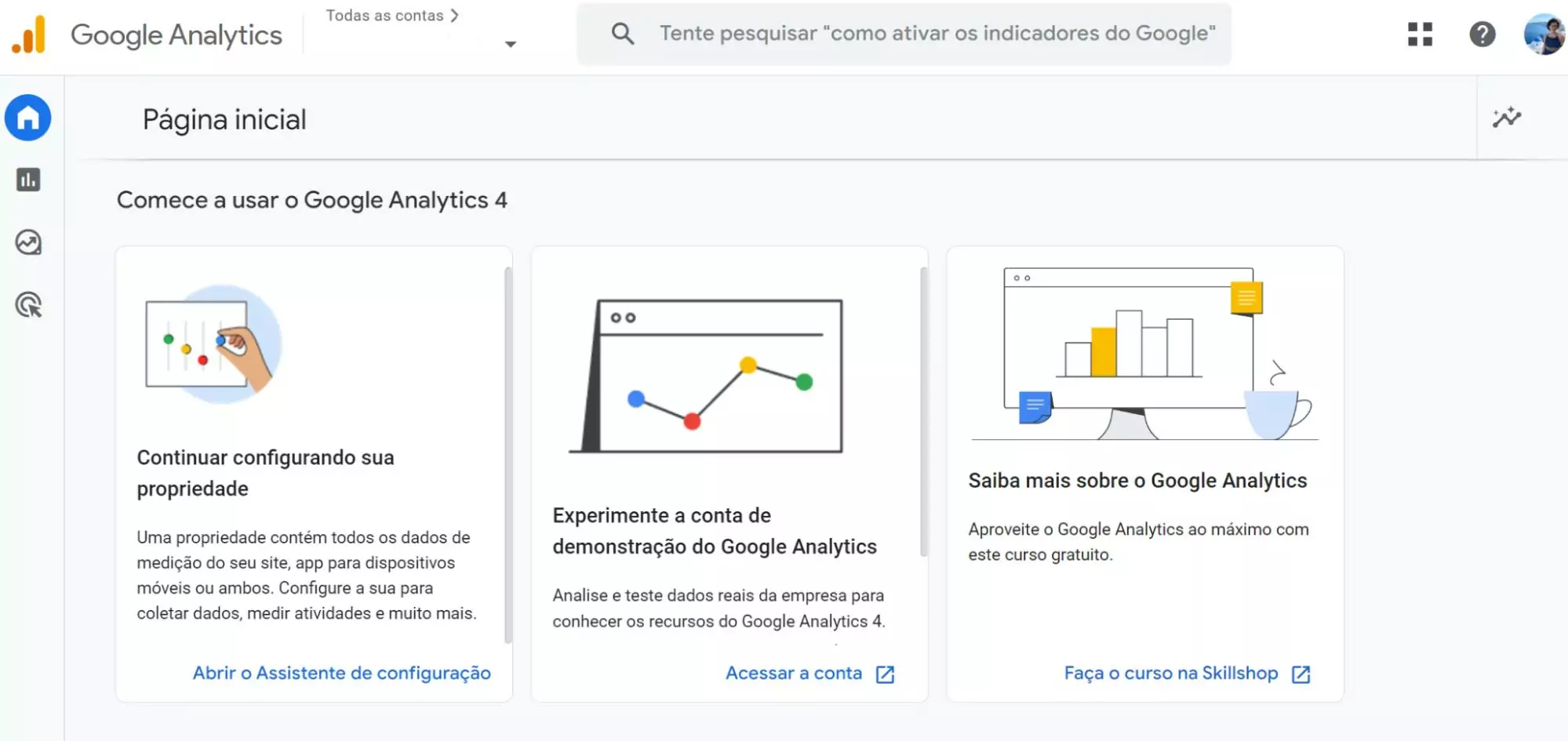 google-analytics-página-principal