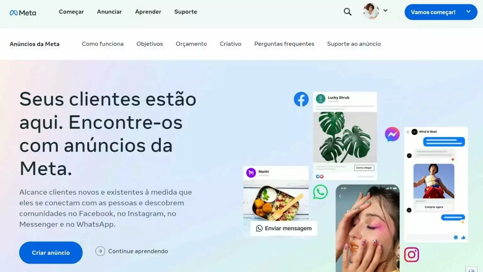 pagina-inicial-do-anuncios-da-meta