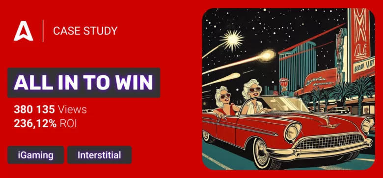 Interstitial & iGaming traffic combo: 236,12% ROI
