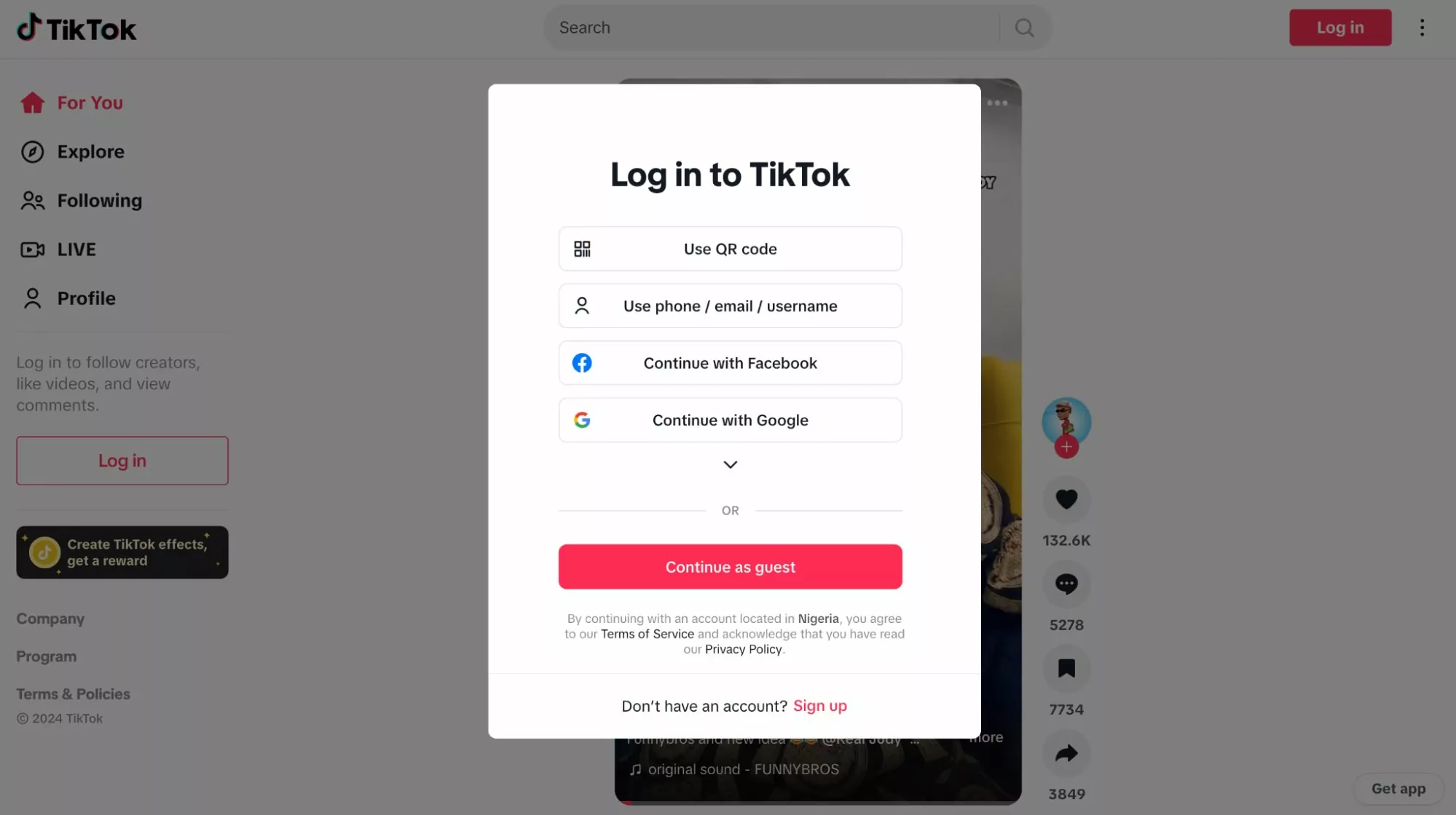 tiktok-main-page