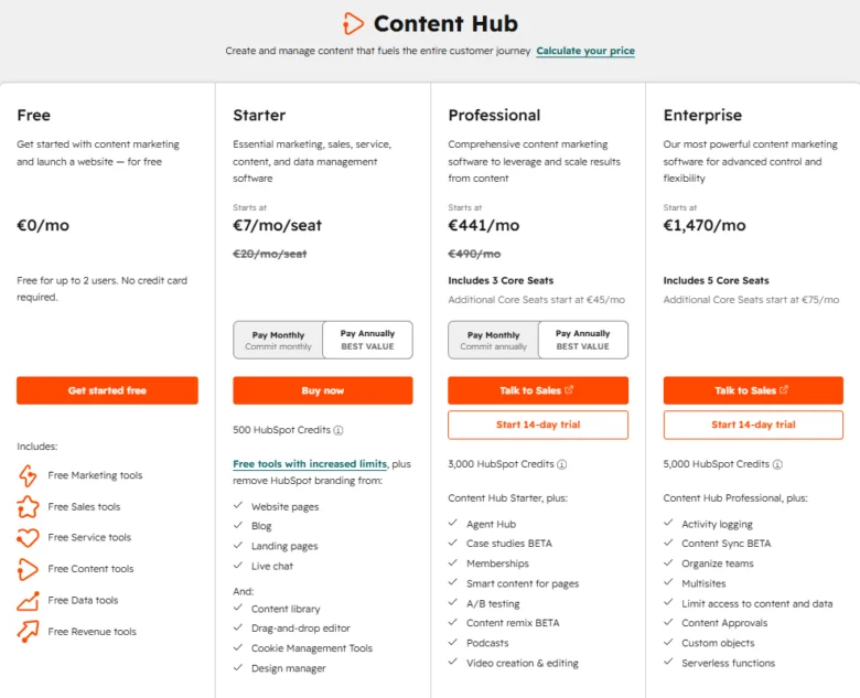 hubspotpricing