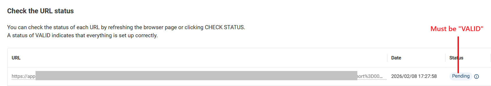valid-tracking-url-status