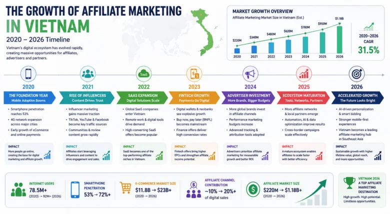 Vietnamese market growth timeline
