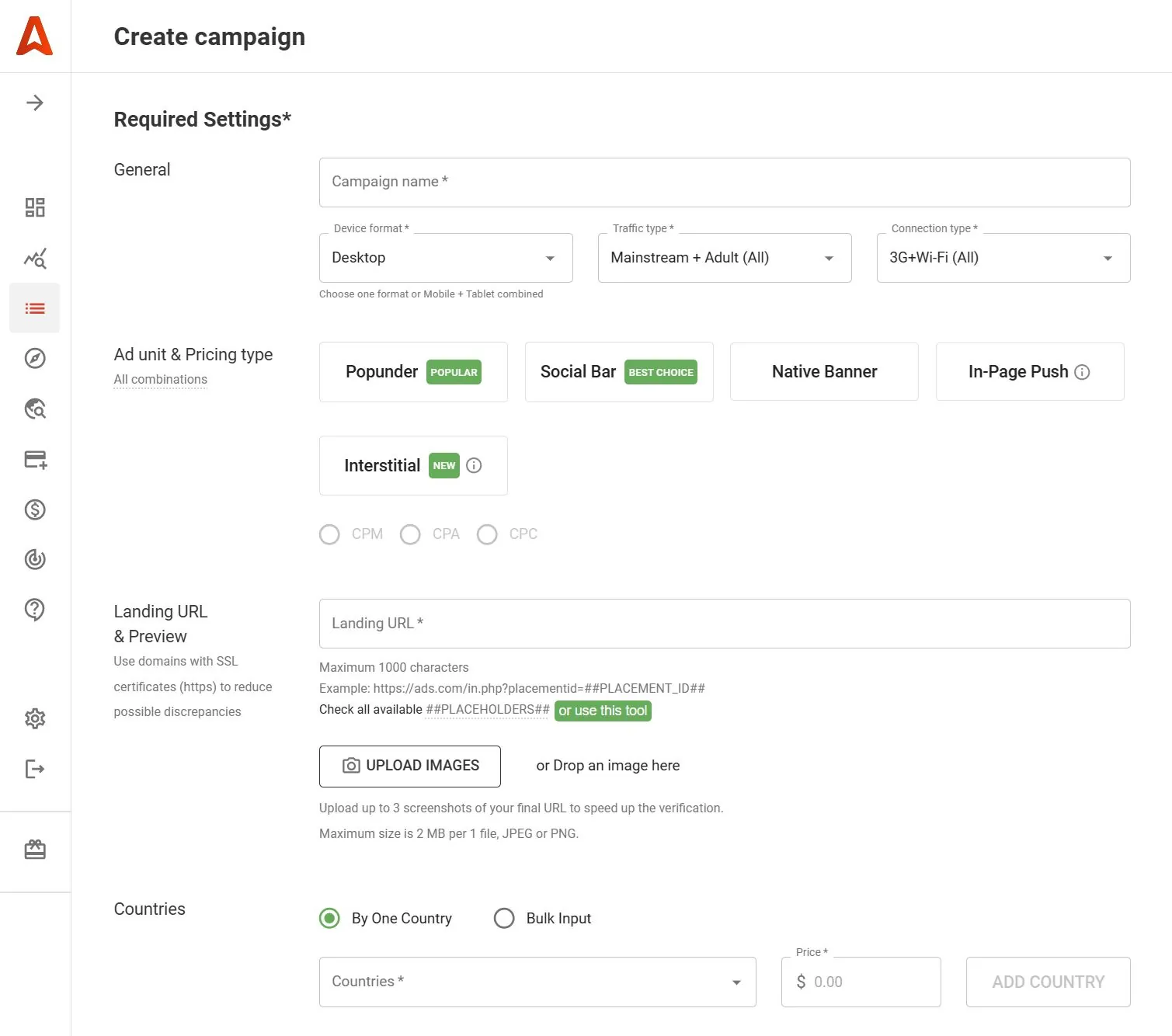 create-campaign-popunder-social-bar-native-banner-in-page-push-interstitial-cpm-cpa-cpc
