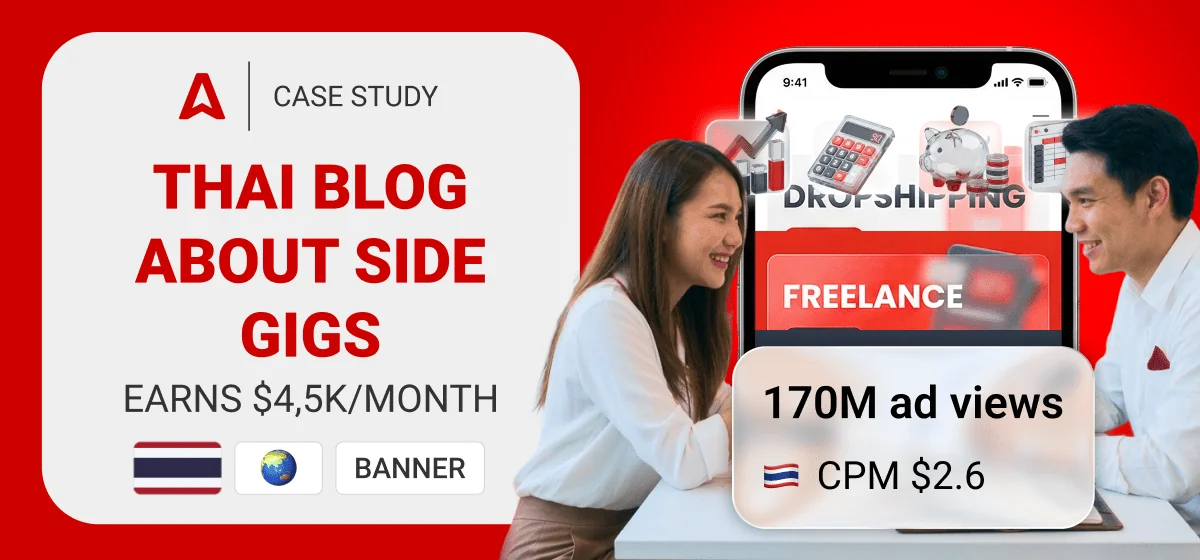 A Side-Hustle Website in Thailand: How a Thai Millennial makes $4,5K Monthly