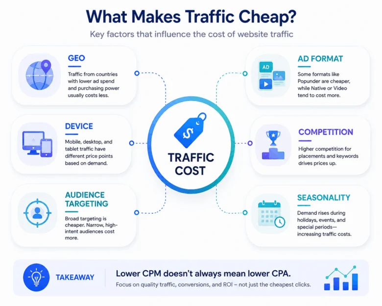 how the traffic is cheap