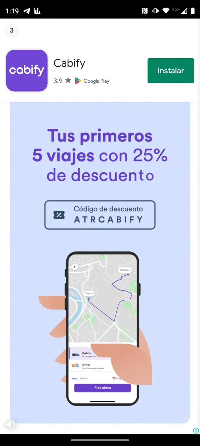 cabify anuncios de video dentro de la aplicacion como ganar dinero con una app en play store