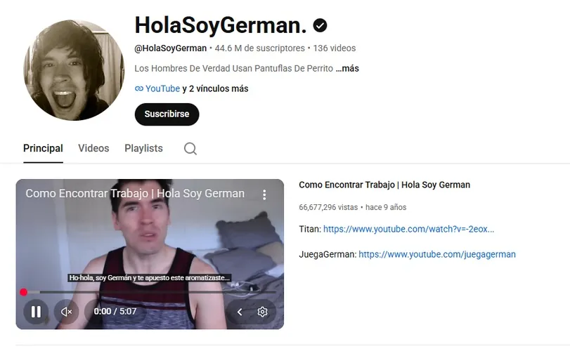 canal de youtube de holasoygerman