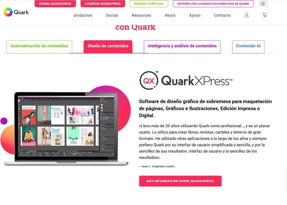 pagina de soluciones de quark