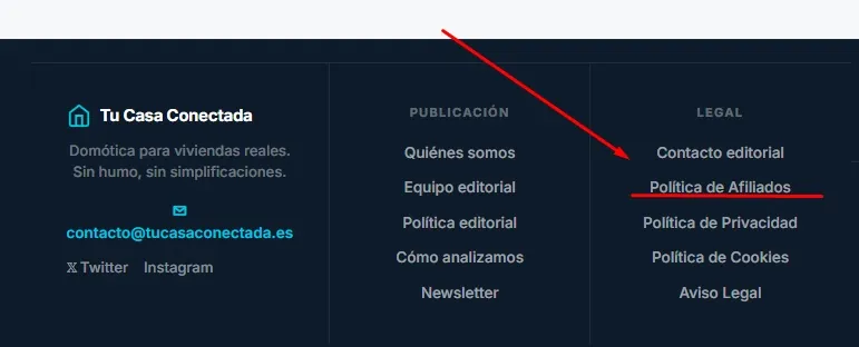 politica de afiliados en el pie del blog tu casa conectada politica de afiliados en el pie del blog tu casa conectada